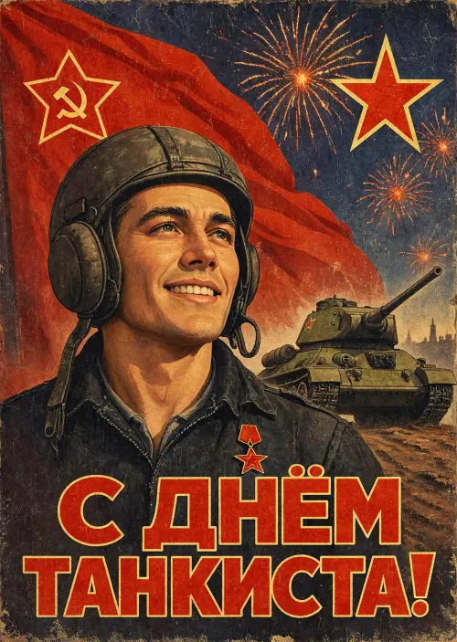 Открытка С Днём Танкиста #90