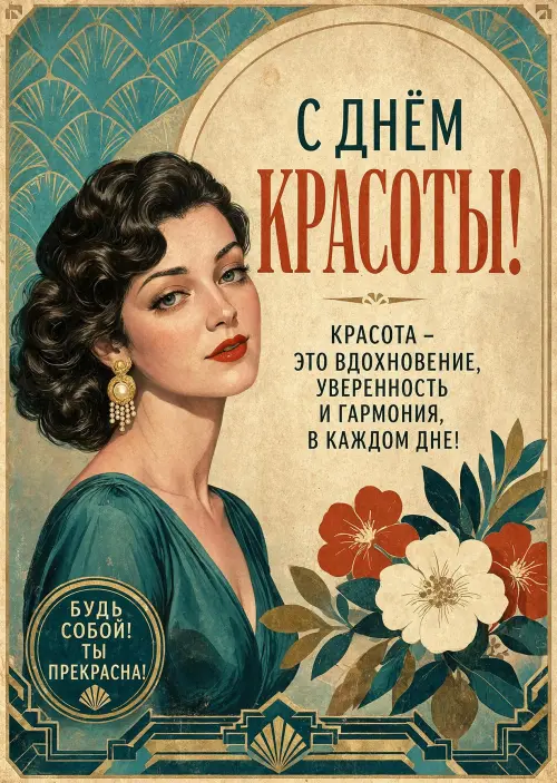 Открытка С Днём Красоты #10