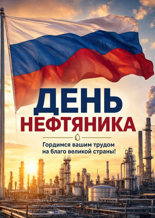 Открытка С Днём Нефтяника #3
