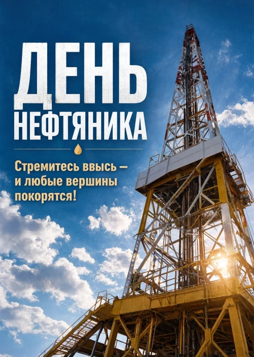 Открытка С Днём Нефтяника #5