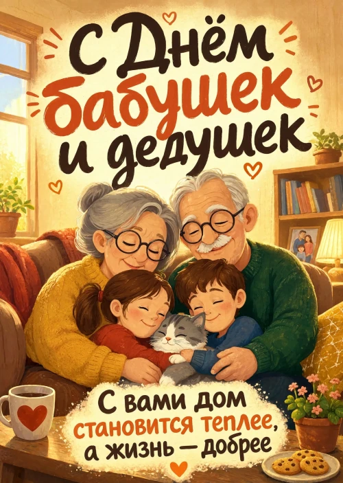 открытка с Днем Бабушек и Дедушек-4
