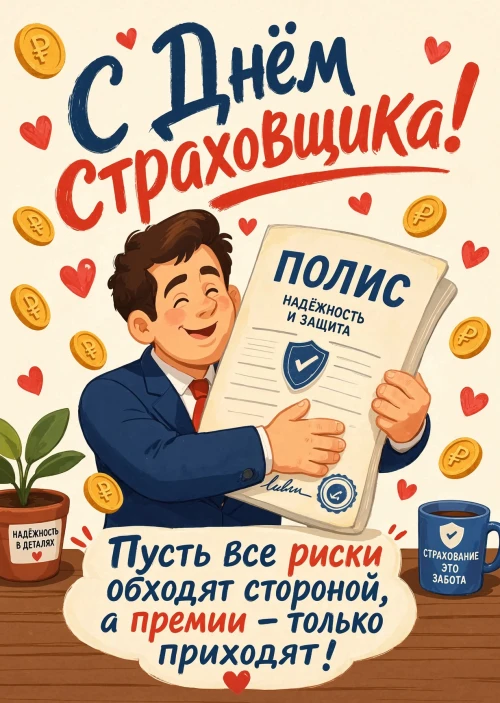 открытки с Днем Страховщика-13