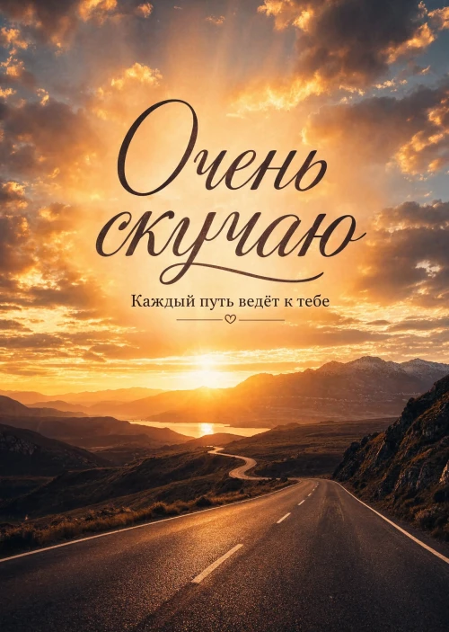 Открытка "Скучаю" #39