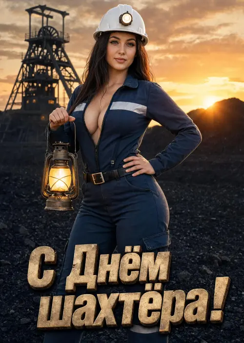 Открытка с Днем Шахтера #24