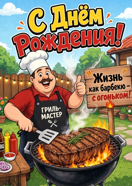 Открытка С днем рождения мужчине #3