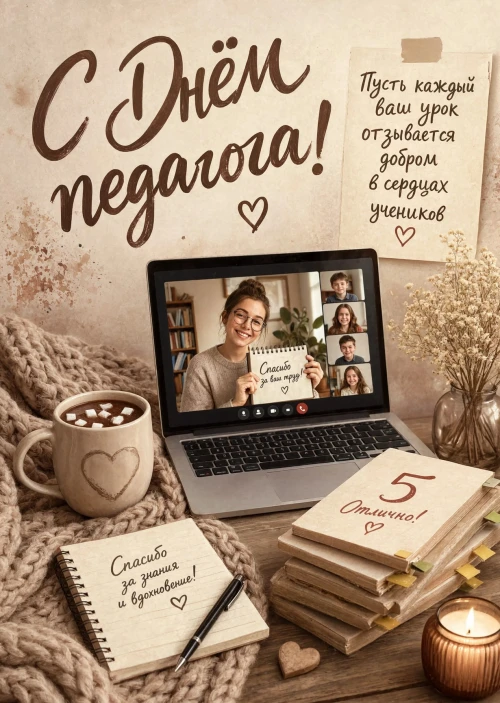 Открытки с Днем Педагога-38