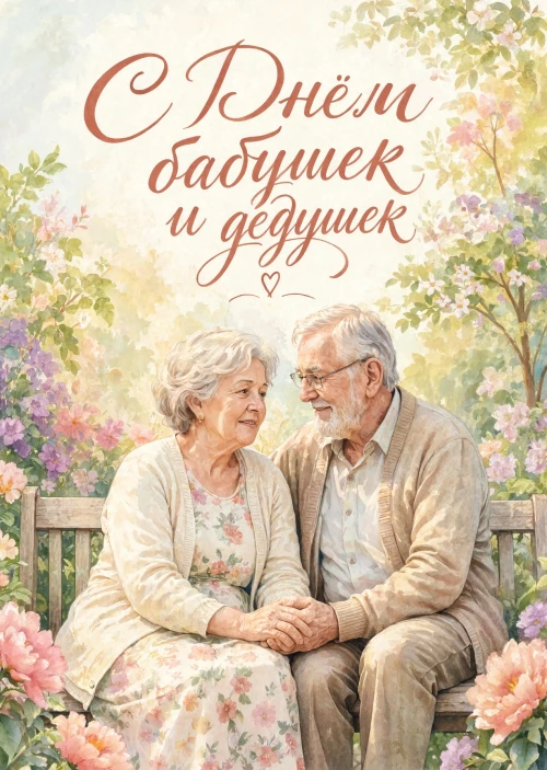 открытка с Днем Бабушек и Дедушек-20