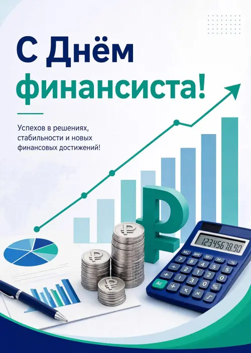 Открытка С Днём Финансиста #1