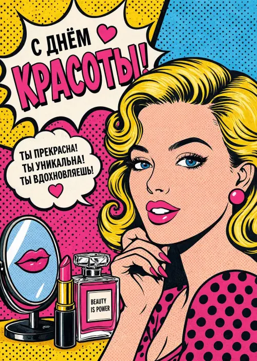 Открытка С Днём Красоты #18