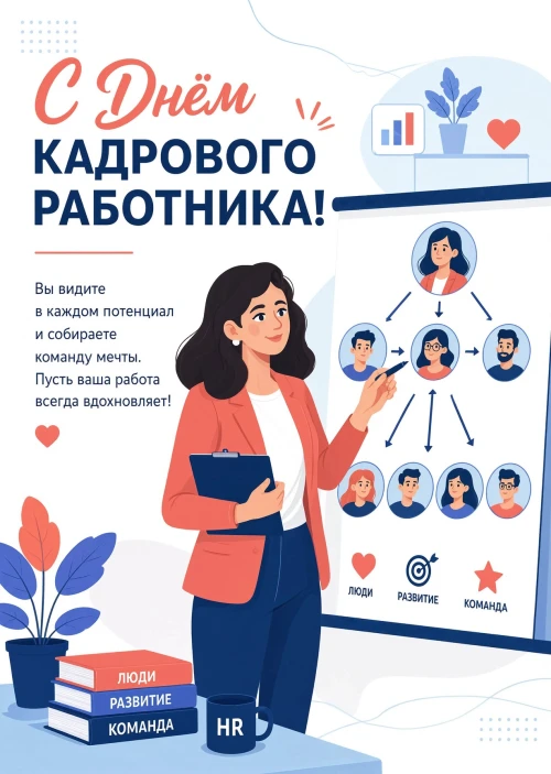 открытка с Днем Кадрового Работника-10