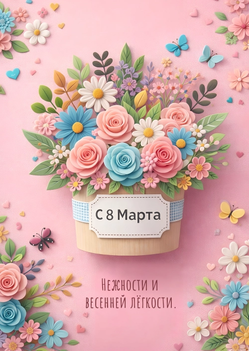 Открытка "С 8 марта #36"