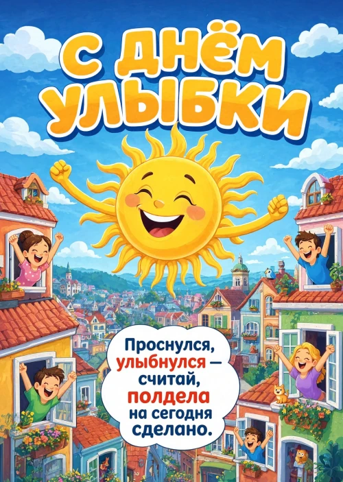 открытки с Днем Улыбки-3