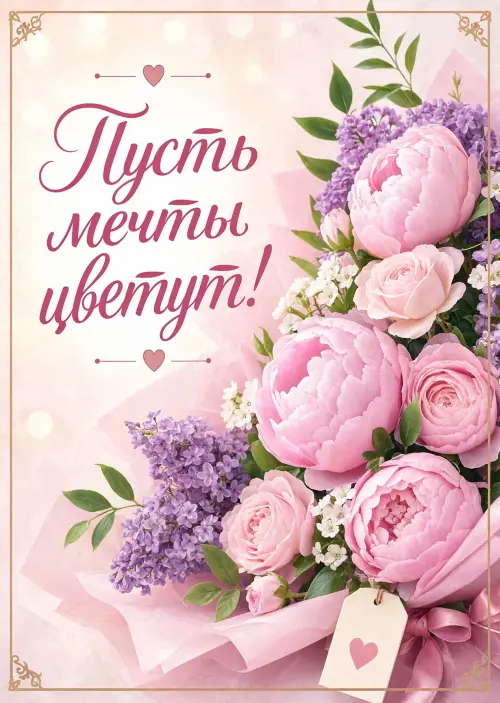 Открытка с Букетом #6