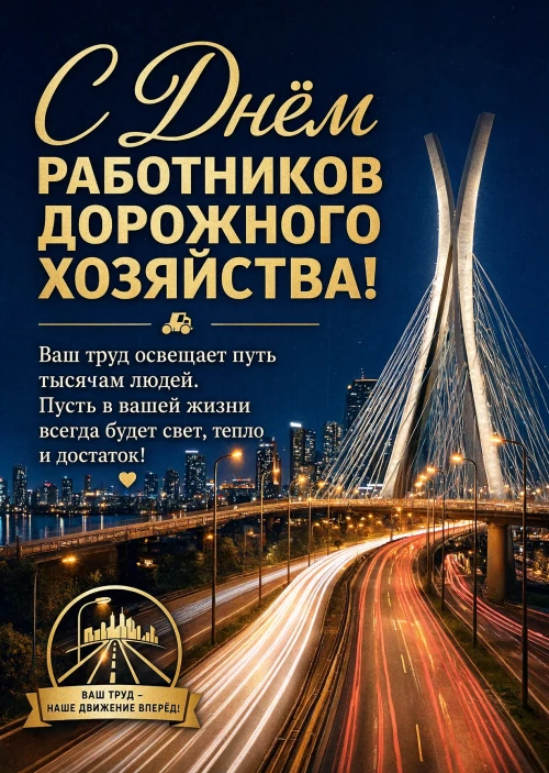открытка с Днем Работника Дорожного Хозяйства-29