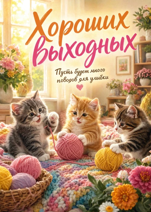 Открытка Хороших выходных #103