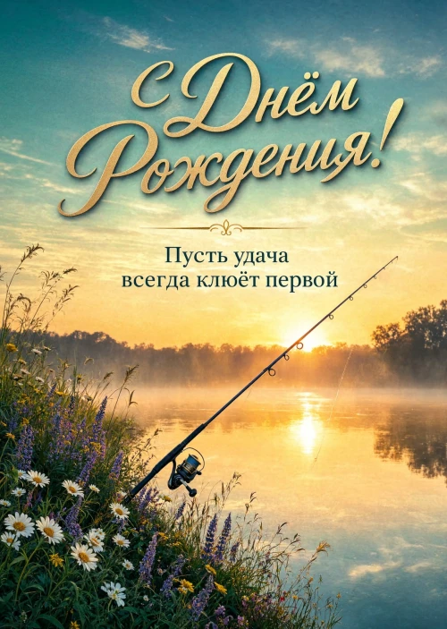 Открытка С днем рождения мужчине #52