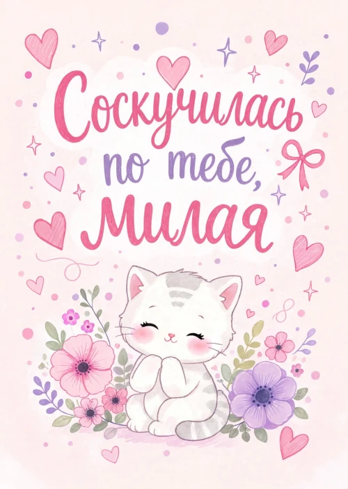 Открытка "Скучаю" #65