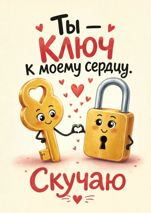 Открытка "Скучаю" #13