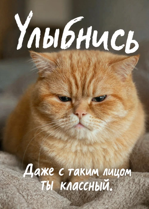 Открытка "Улыбнись" #12