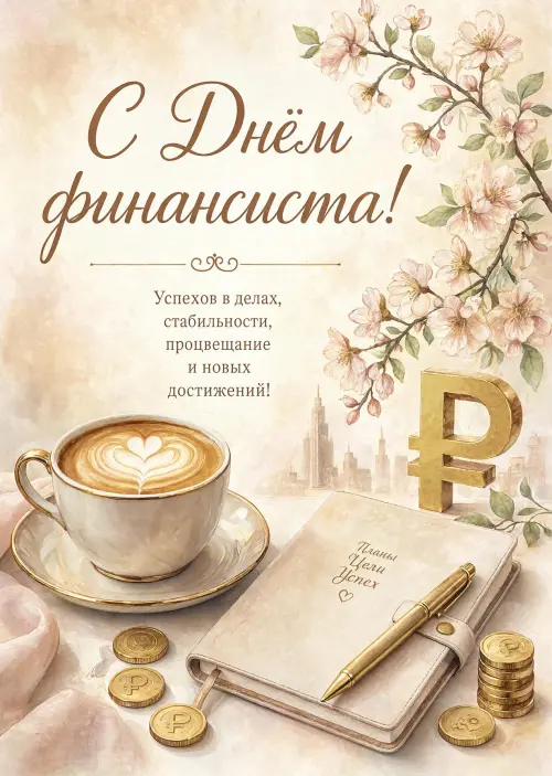 Открытка С Днём Финансиста #5