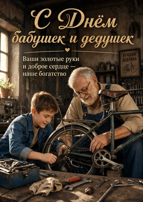 открытка с Днем Бабушек и Дедушек-25