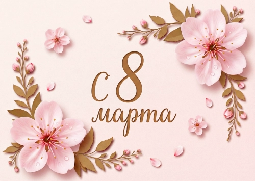 Открытка "С 8 марта #43"