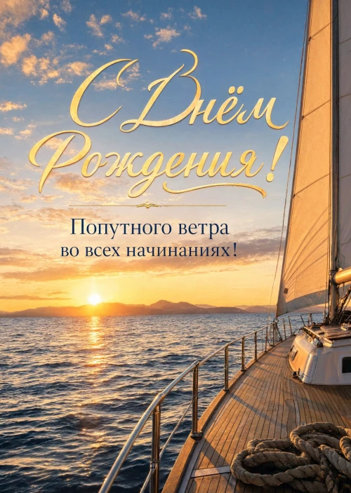 Открытка С днем рождения мужчине #30