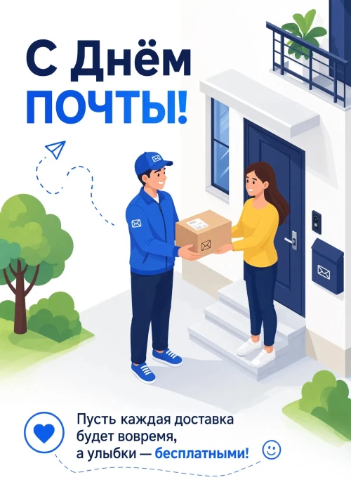 открытка с Днем Почты-31