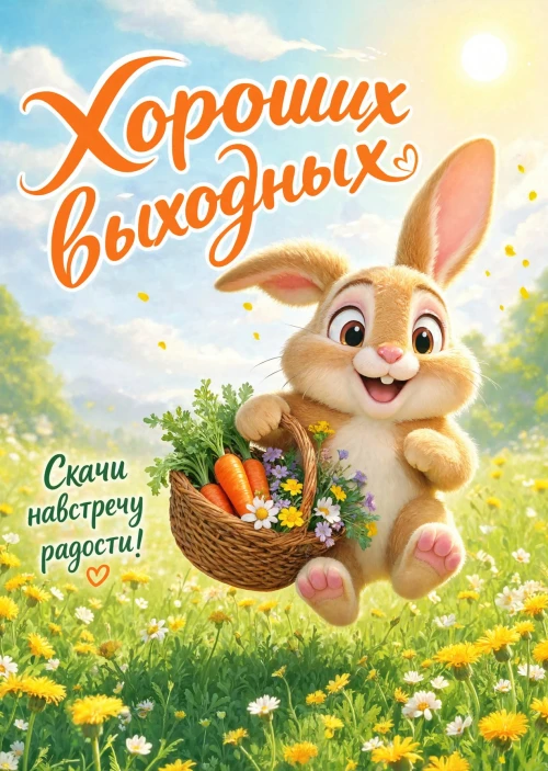 Открытка Хороших выходных #100