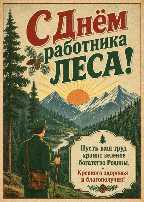 Открытка С Днём Работника Леса #4
