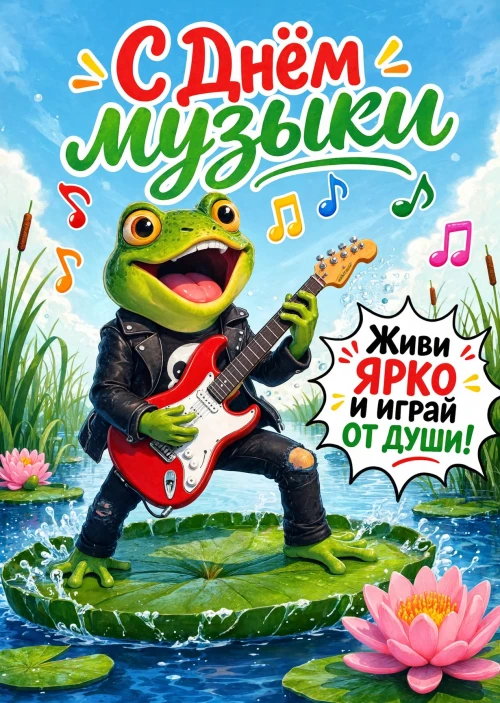 Открытка с Днем Музыки-12