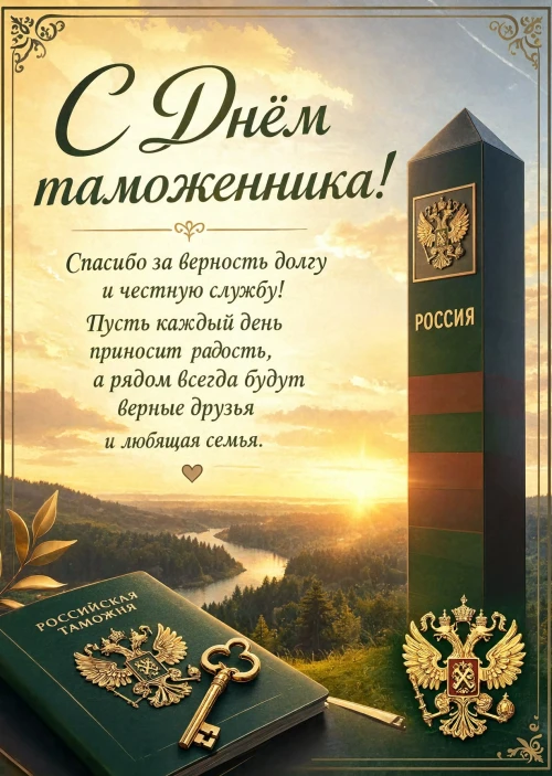 открытка с Днем Таможенника-15