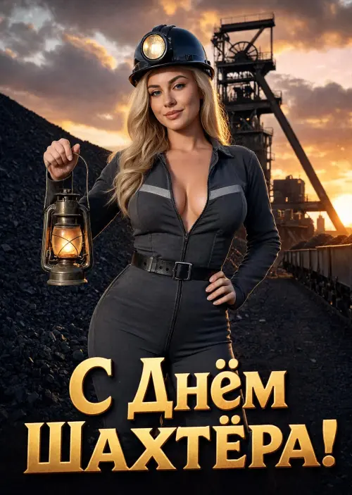 Открытка с Днем Шахтера #32