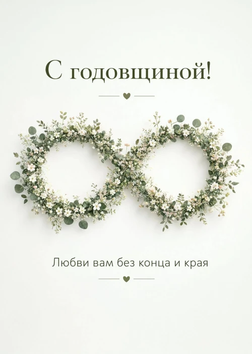 Открытка "С годовщиной свадьбы" #22