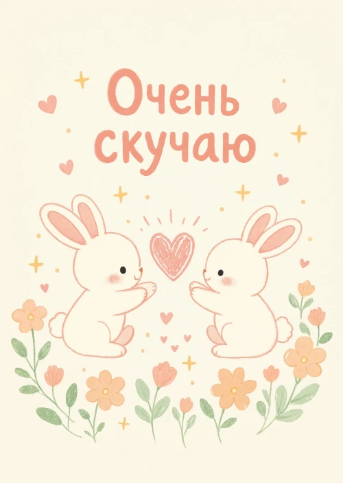 Открытка "Скучаю" #63