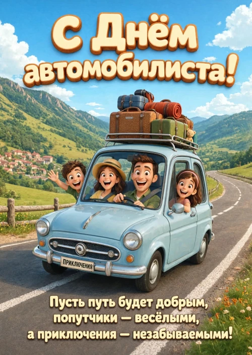 откртыка с Днем Автомобилиста-58