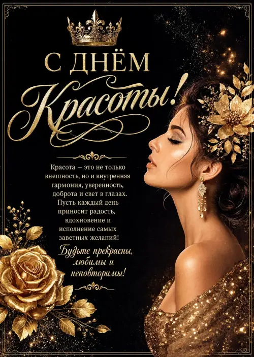 Открытка С Днём Красоты #12