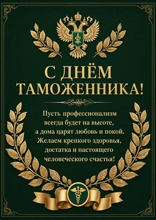 открытка с Днем Таможенника-10