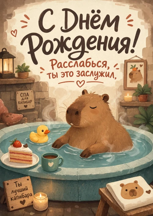 Открытка "С днём рождения парню" #55