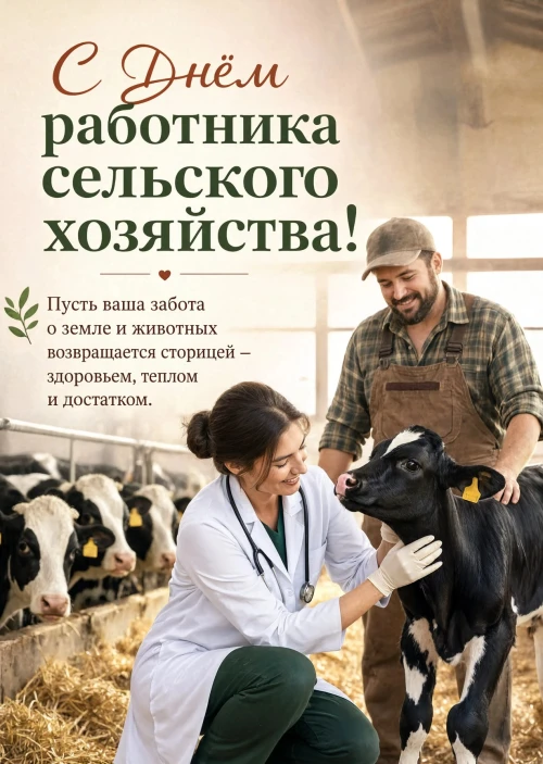 открытка с Днем Работника Сельского Хозяйства-15