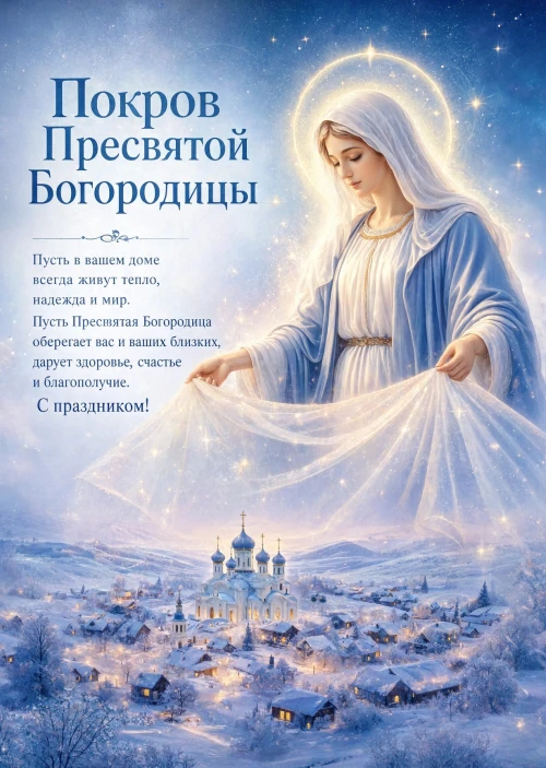 Открытка Покров Пресвятой Богородицы-32