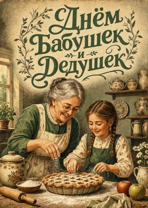 открытка с Днем Бабушек и Дедушек-24